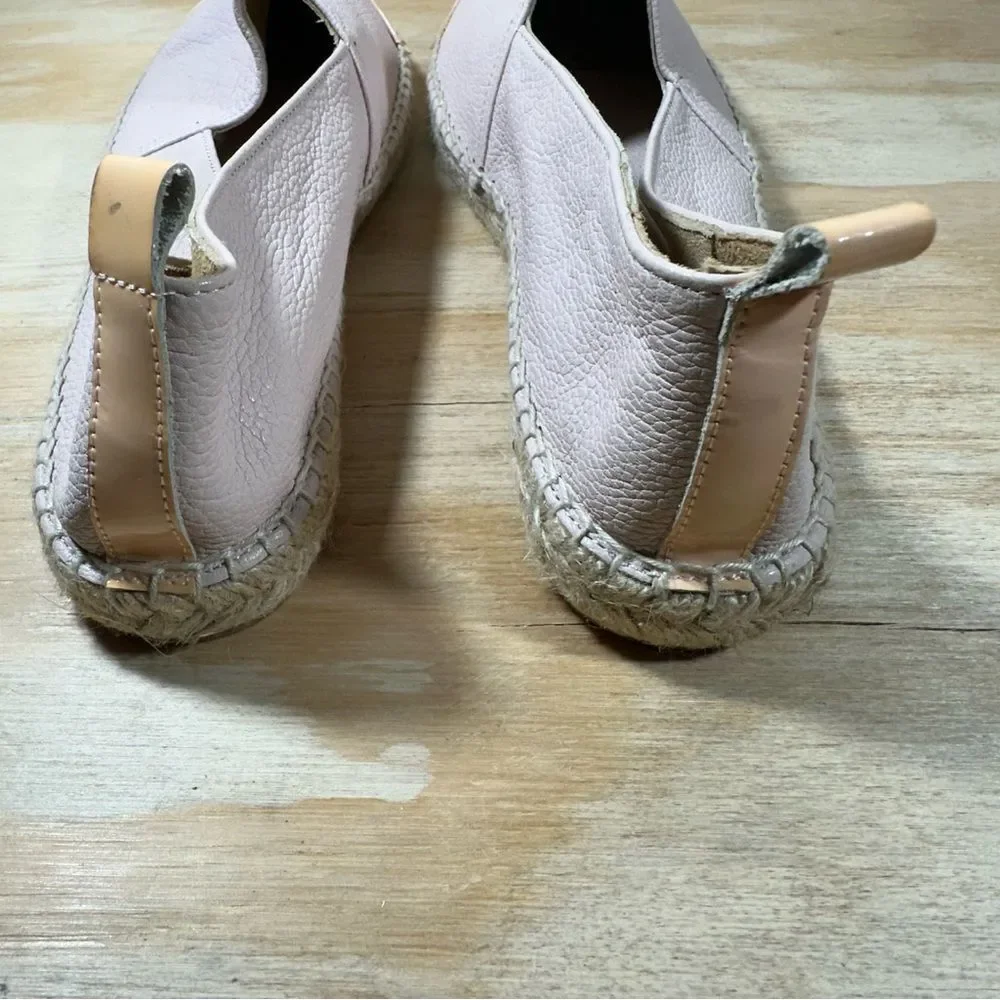 Patricia Green Leather Espadrille Shoes Women’s Size 9.5